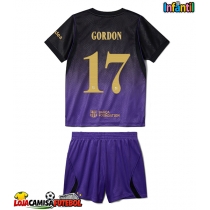 Camisa de Futebol Barcelona Anthony Gordon #17 Equipamento Secundário Infantil 2026-27 Manga Curta (+ Calças curtas)